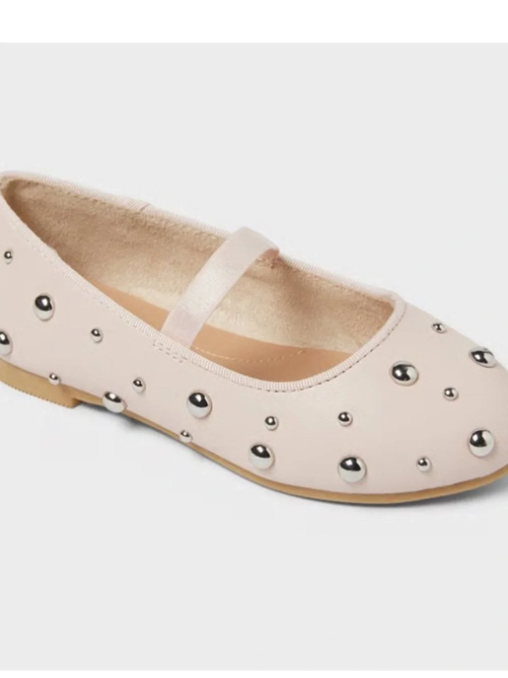 Cat & Jack Pink Studded Mary Jane Flats for Kids size 5 new
